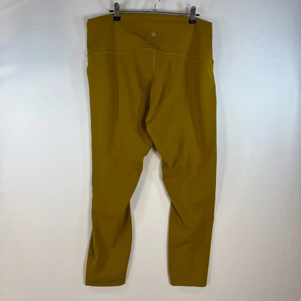 Lululemon Align High-Rise Pant 25 Gold Mustard Yellow Leggings Size 18